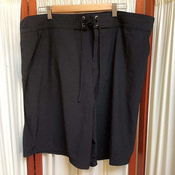 La Blanca Women's Plus 3X Black Board Short Pant Swimsuit Cover-up All Aboard - Picture 1 of 5